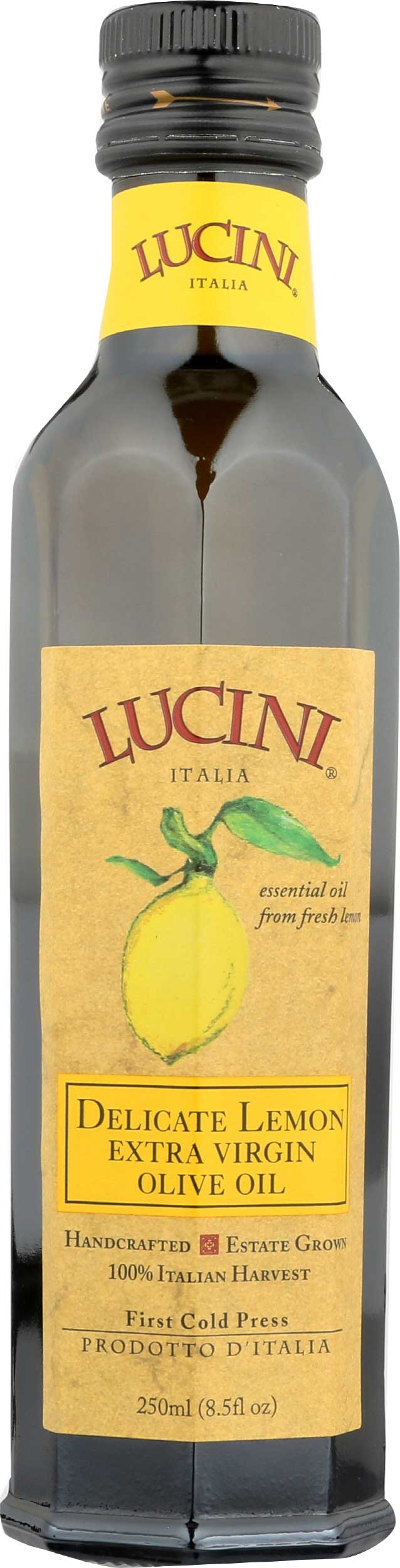 Lucini Lemon Extra Virgin Olive Oil, 8.5 Ounce -- 6 per case