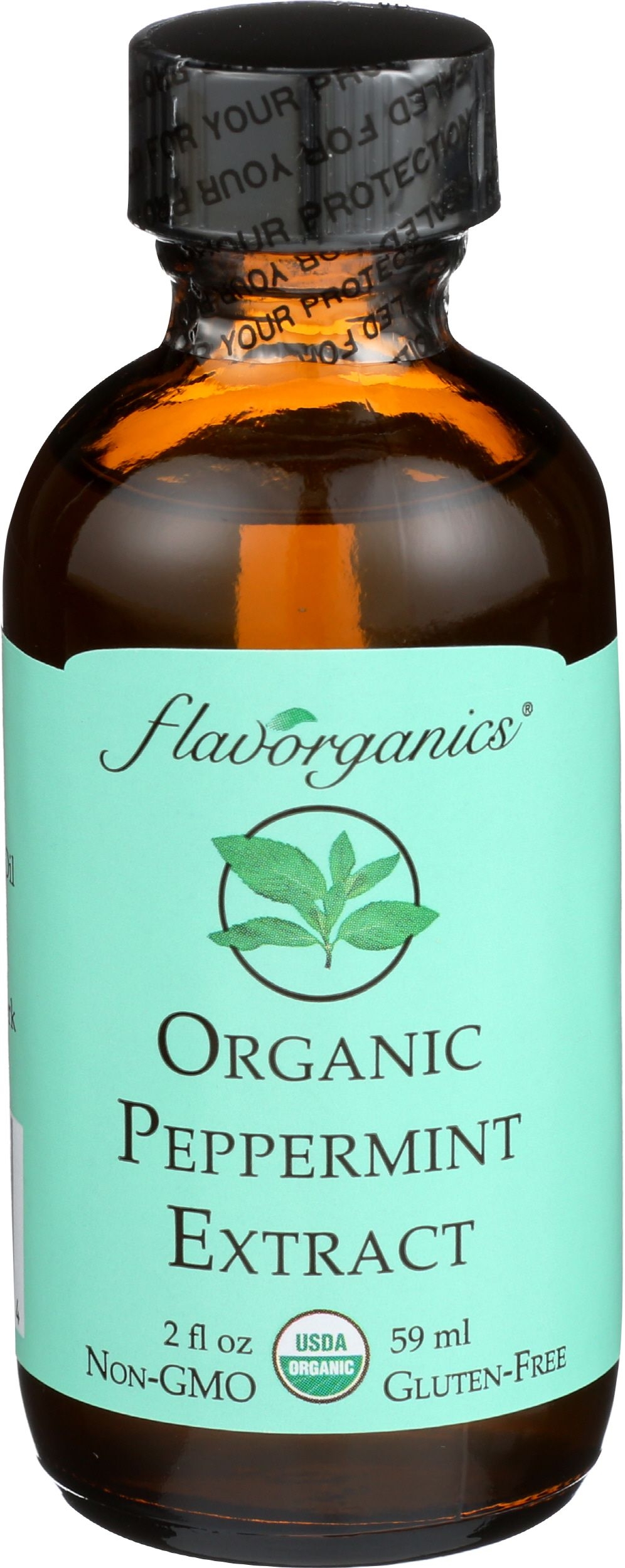 Flavorganics Organic Peppermint Extract, 2 Ounce