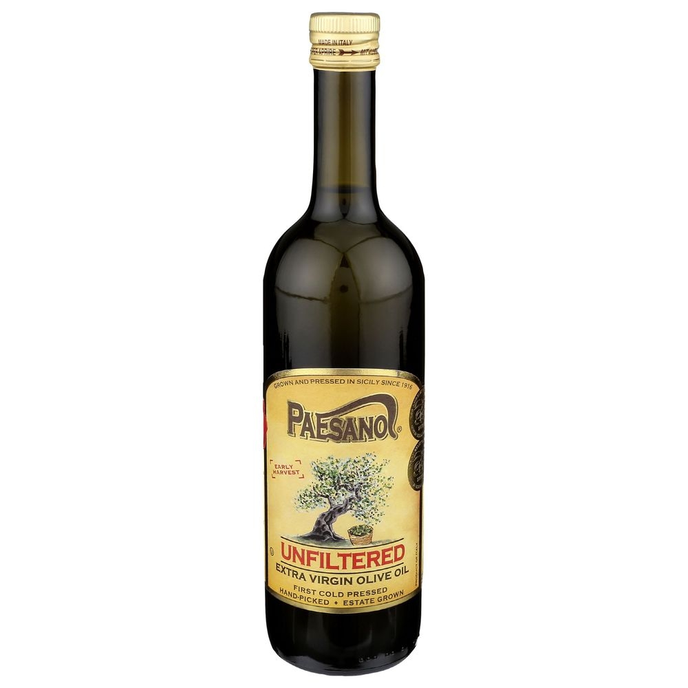 Paesano Unfiltered Extra Virgin Olive Oil, 25 Fluid Ounce -- 6 per case