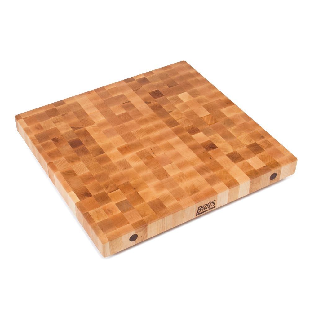 Ultra Premium Butcher Block 4 8 x 25in. Style Bbit Hard Rock Maple Island Top 4in. Thick End Grain With Penetrating Oil Finish.