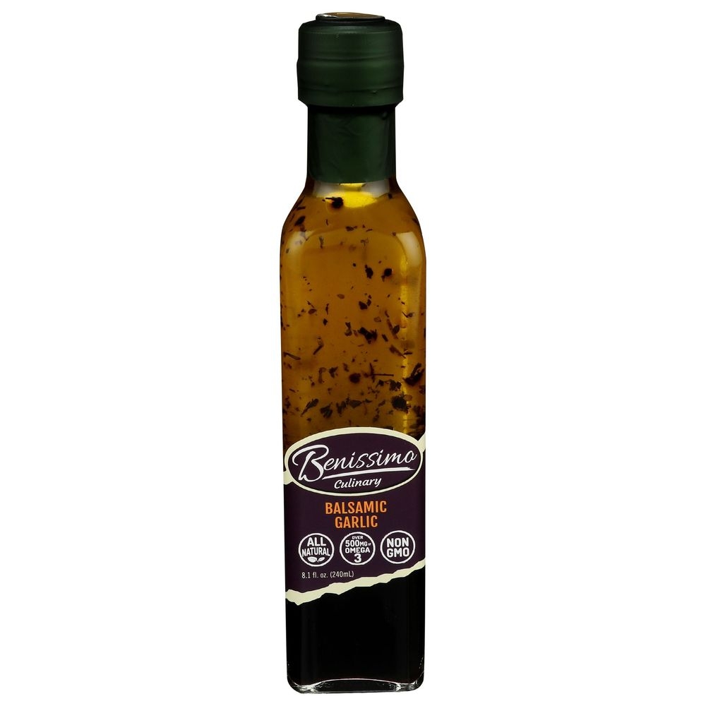 Benissimo Balsamic Garlic Extra Virgin Olive Oil, 8.1 Ounce -- 6 per case