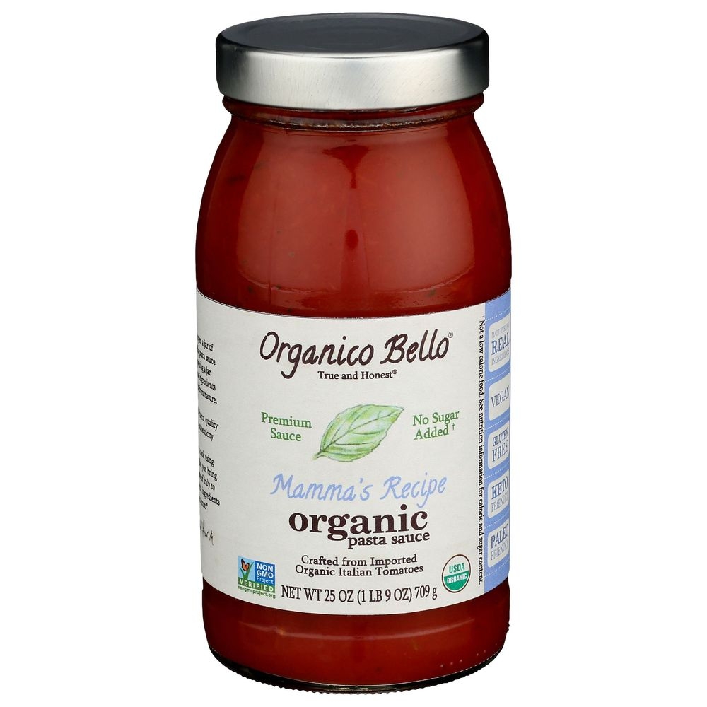 Organico Bello Mama's Recipe Organic Pasta Sauce, 25 Fluid Ounce -- 6 per case