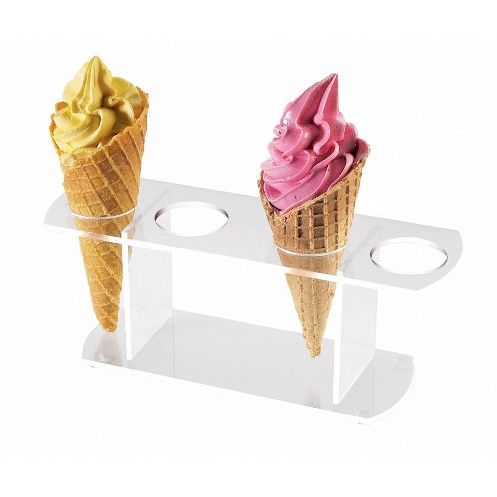 Cal-Mil Acrylic Square Cone Holder, 12 x 4 x 4 1/2 inch