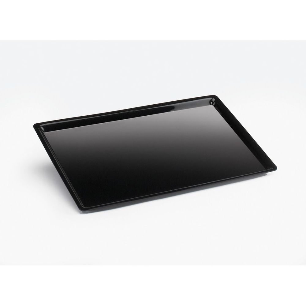 Cal-Mil Black Acrylic Shallow Display Tray, 10 x 12 x 1 inch