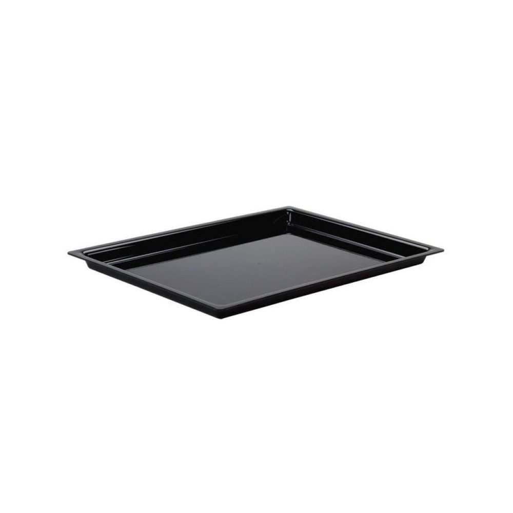 Cal-Mil Shallow Black Bakery Tray, 10 x 14 x 1 inch