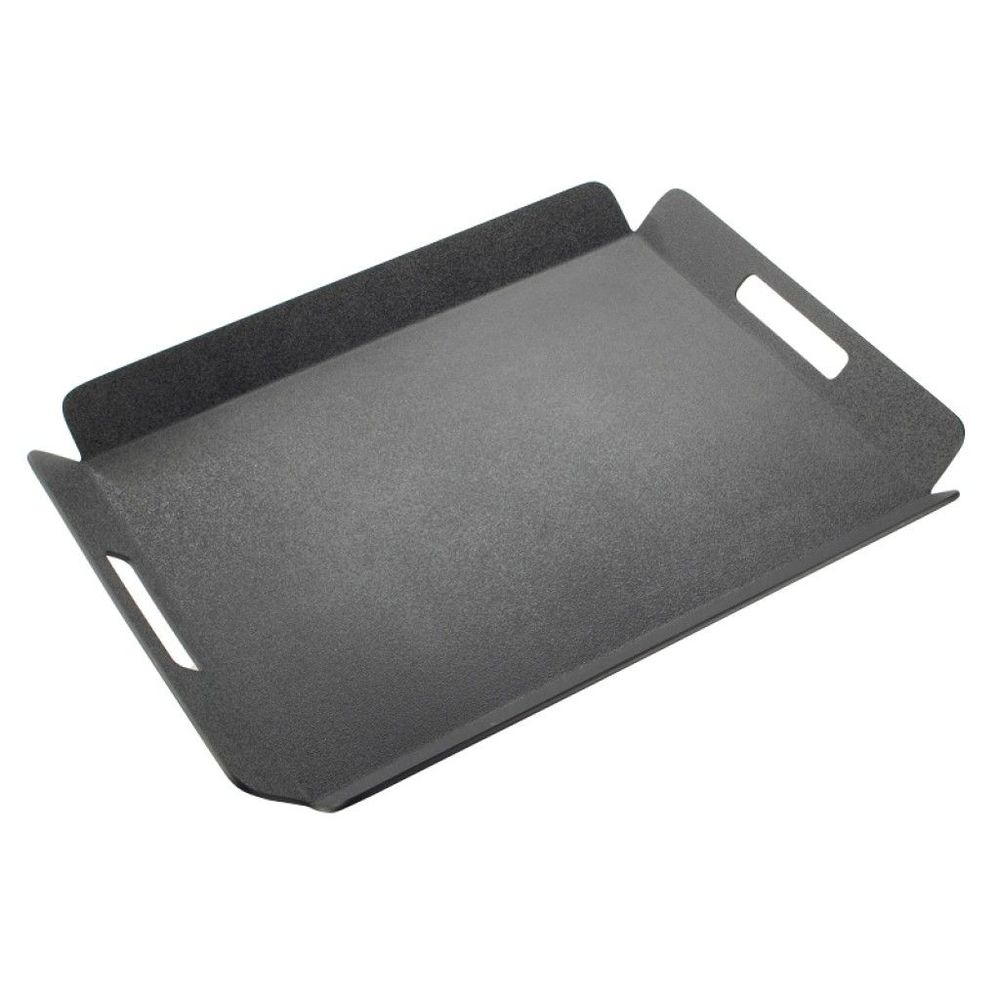 Cal-Mil Black Room Service Tray with Raised Edges, 16 x 13 x 1.5 inch