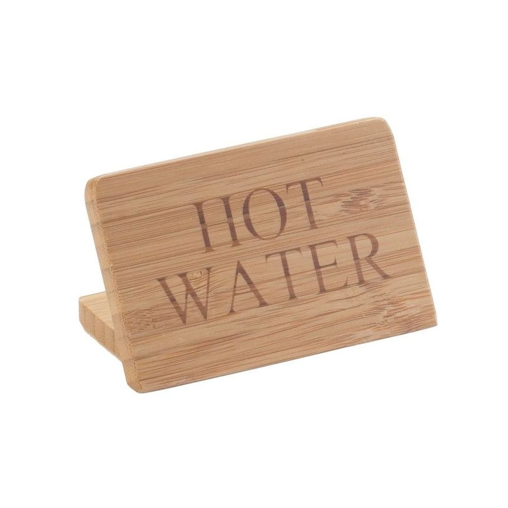 Cal-Mil Bamboo Hot Water Beverage Sign, 3 x 1 x 2 inch