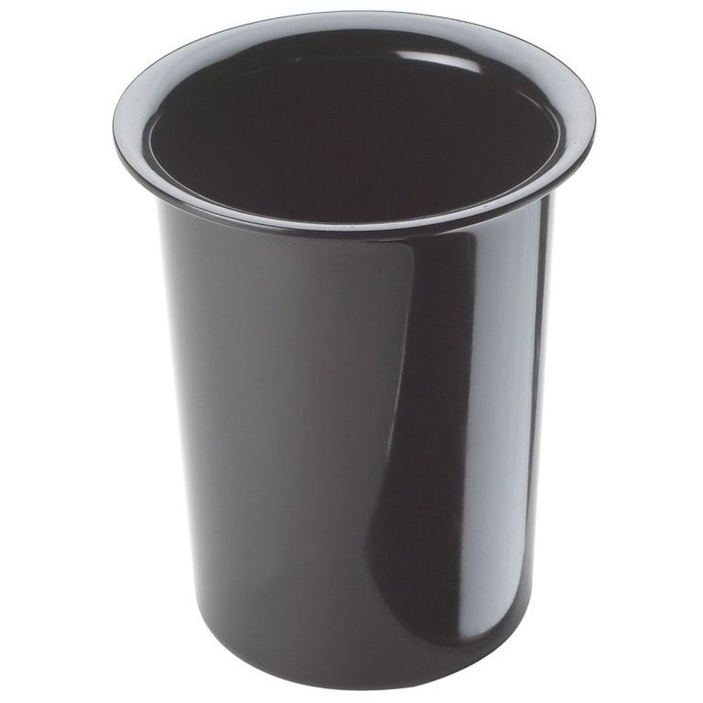 Cal-Mil Black Solid Melamine Cylinder for Flatware or Condiment Display, 4.50 x 4.50 x 5.50 inch -- 3 per case