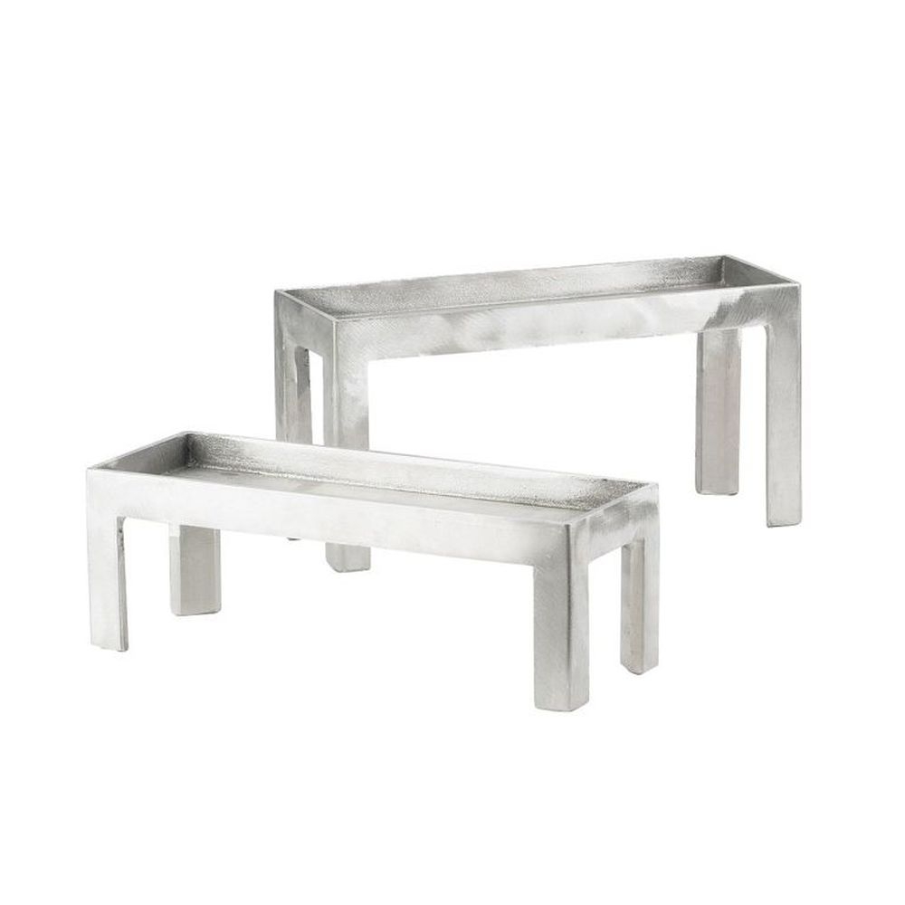 Cal-Mil Aluminum Three Jar Display, 12 x 4 1/4 x 2 inch