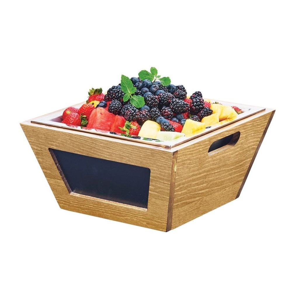 Cal-Mil Madera Chalkboard Bowl, 12 x 12 x 6 inch