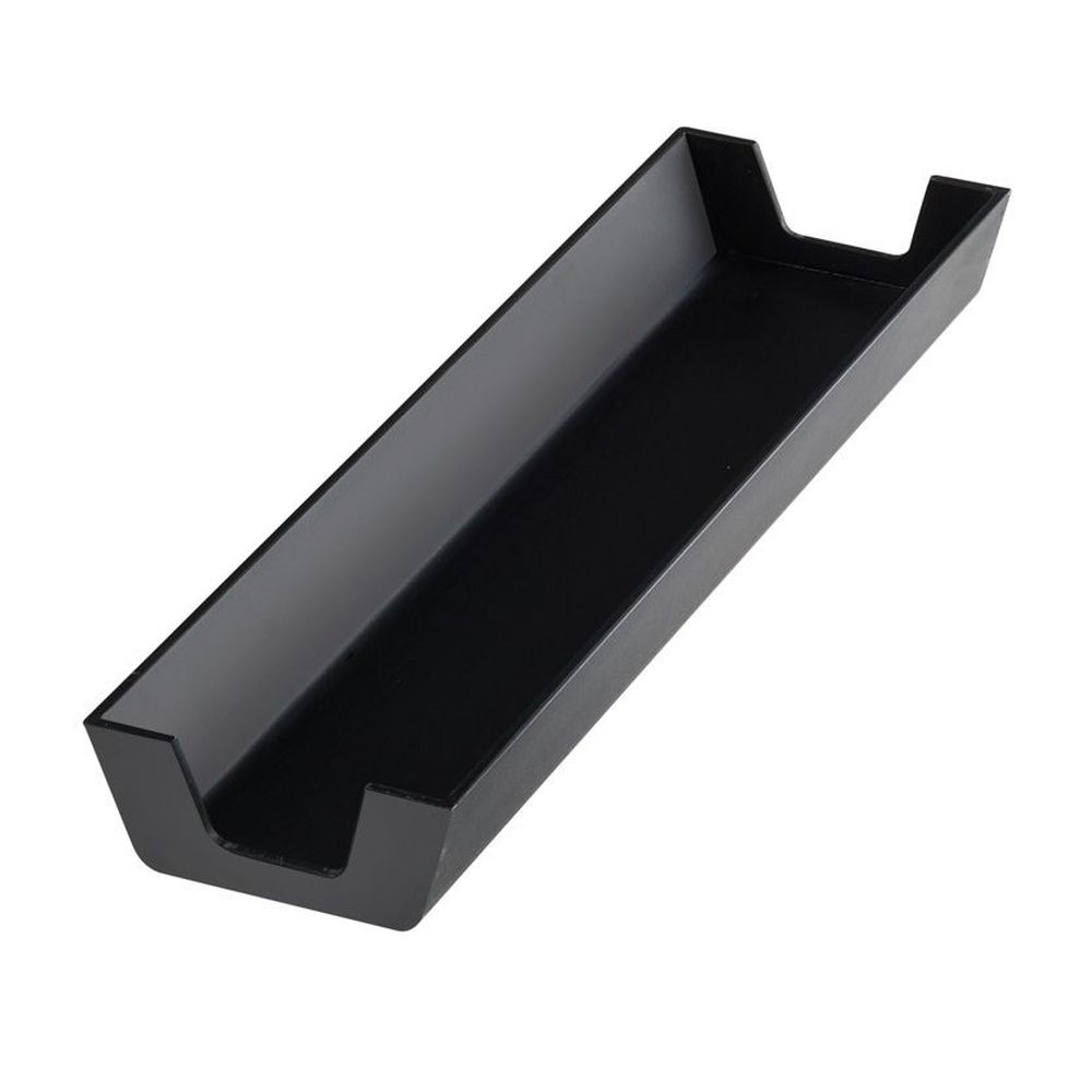 Cal-Mil Black Melamine Bagel Sleeve, 15.25 inch Width x 4.75 inch Depth x 2 inch Height -- 3 per case