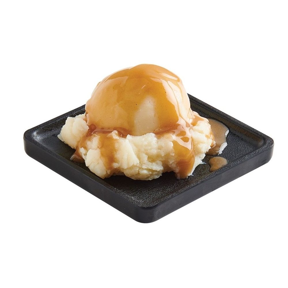 Cal-Mil Finn Black Square Modular Melamine Tray, 4 inch Width x 4 inch Depth x 0.5 inch Height -- 3 per case