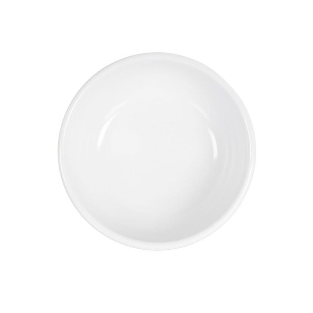 Cal-Mil Melamine White 18 Ounce Enamel Bowl, 5.5 inch Dia. X 5 inch Height -- 6 per case