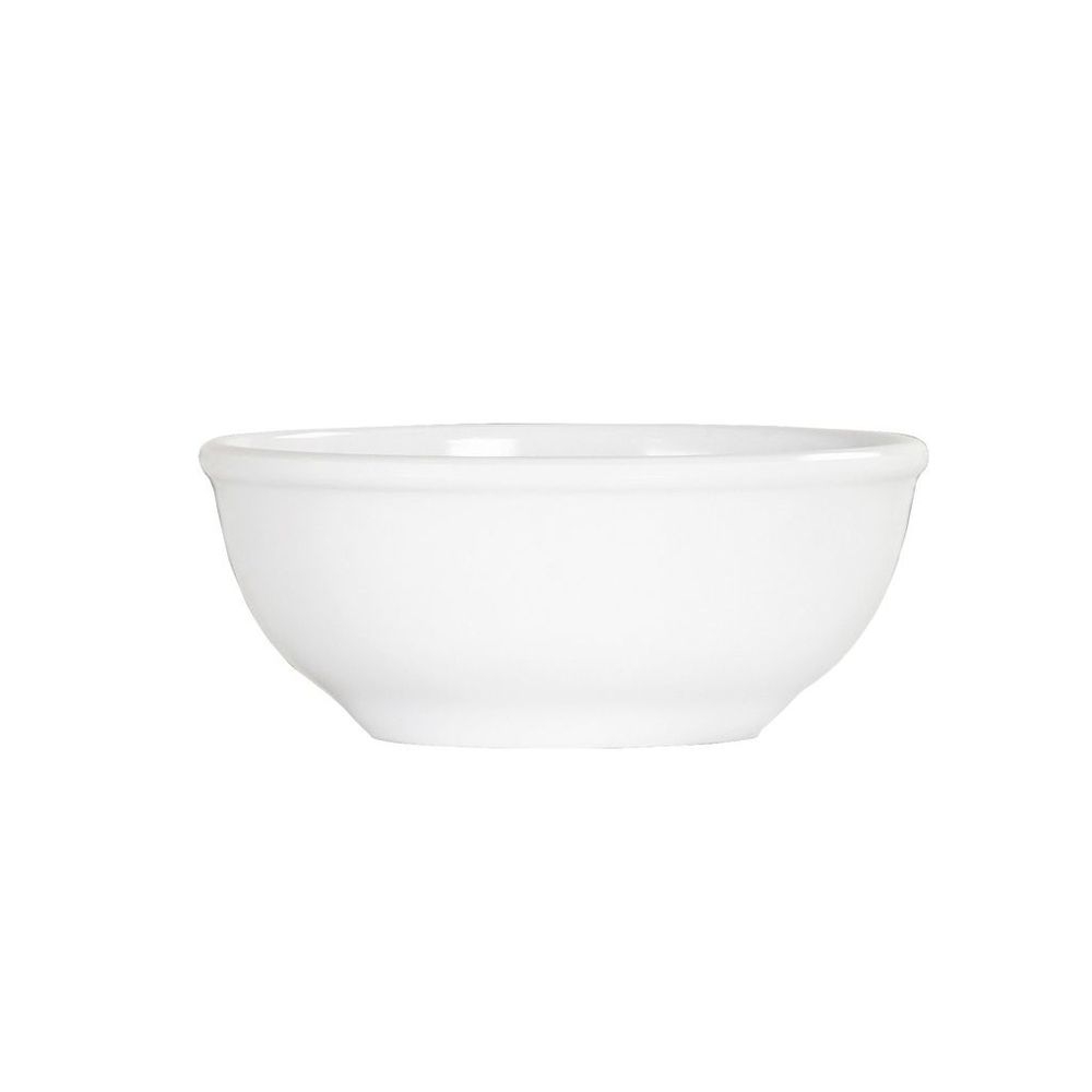 Cal-Mil Melamine White 18 Ounce Enamel Bowl, 5.5 inch Dia. X 5 inch Height -- 6 per case