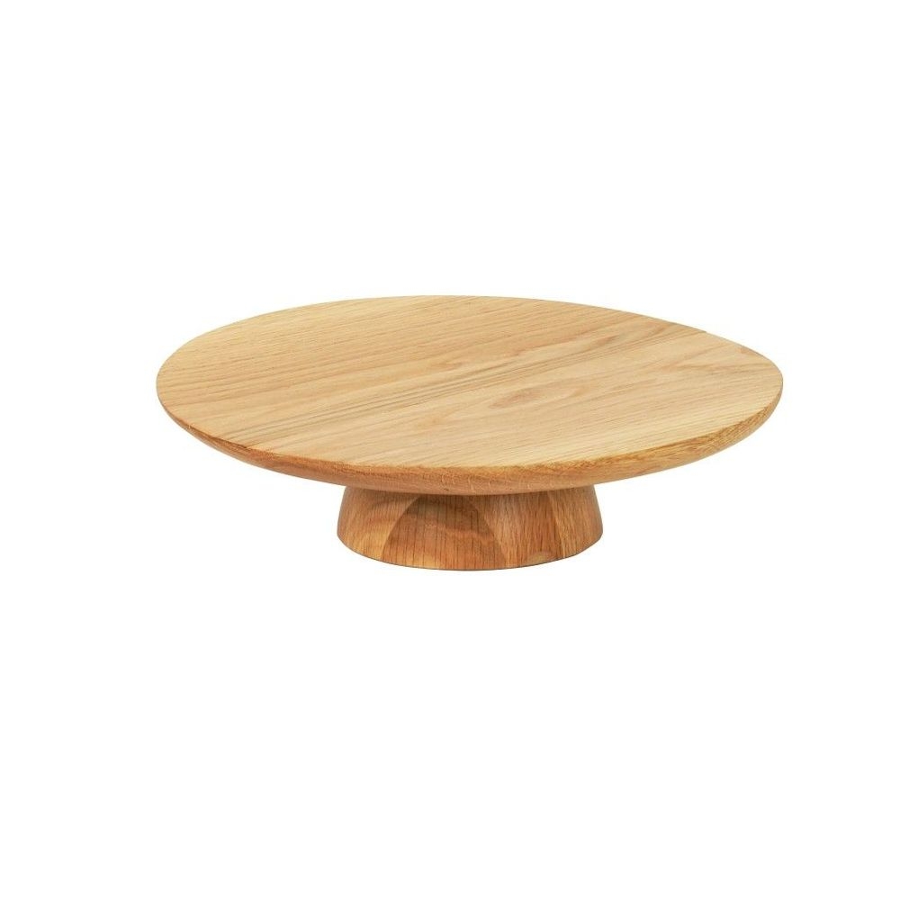 Cal-Mil Sydney Oak Cake Pedestal, 12 inch Dia. x 3 inch Height