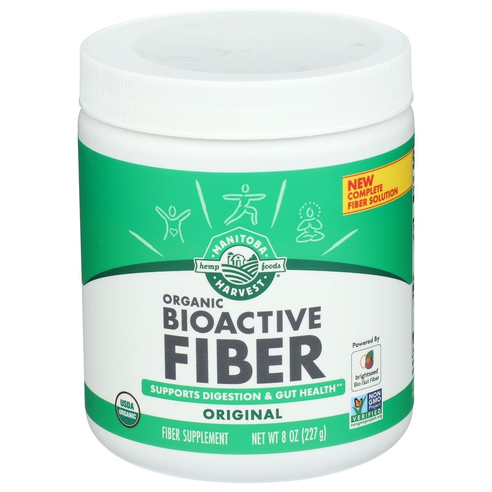 Manitoba Harvest Organic Bioactive Fiber Supplement Powder, 8 Ounce