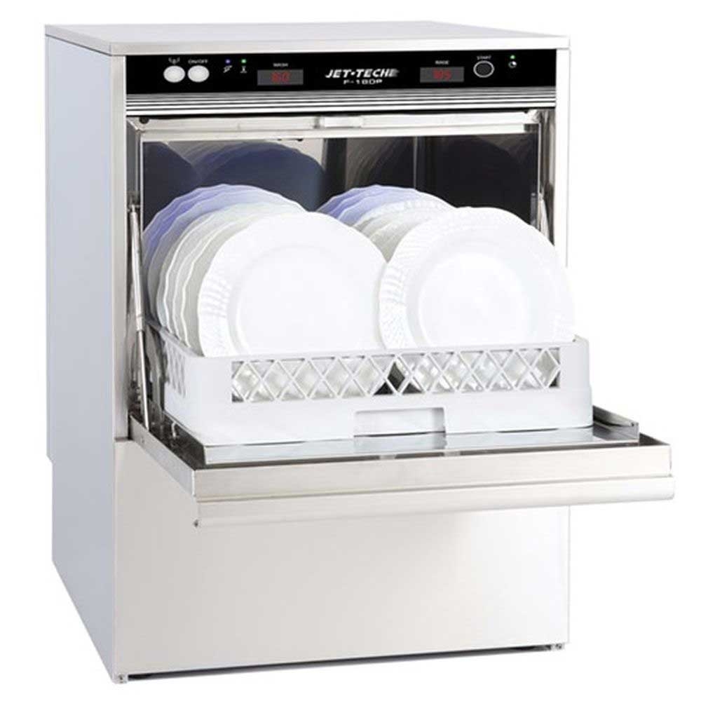 Jet-Tech Stainless Steel High-Temp Undercounter Dishwasher, 23-3/4 x 23-3/4 x 33-1/2 inch