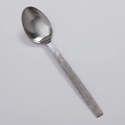 American Metalcraft Wavy Aged Stainless Steel Solid Spoon, 13 1/4 inch Length