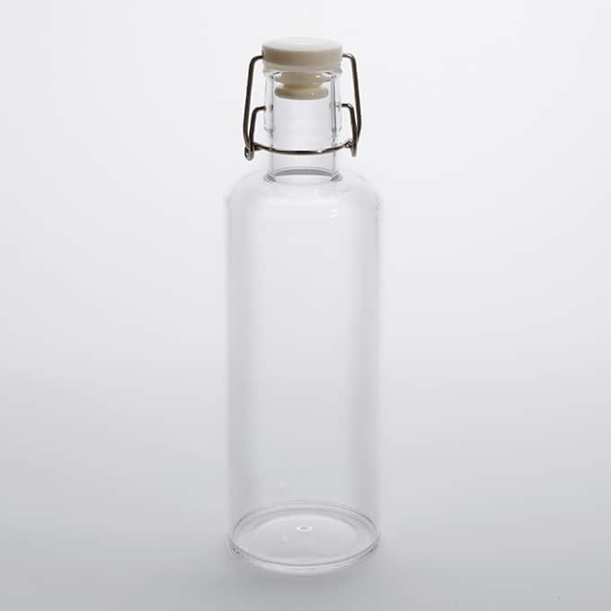 American Metalcraft Clear Hinged Acrylic Water Bottle with Gasket, 36 Ounce