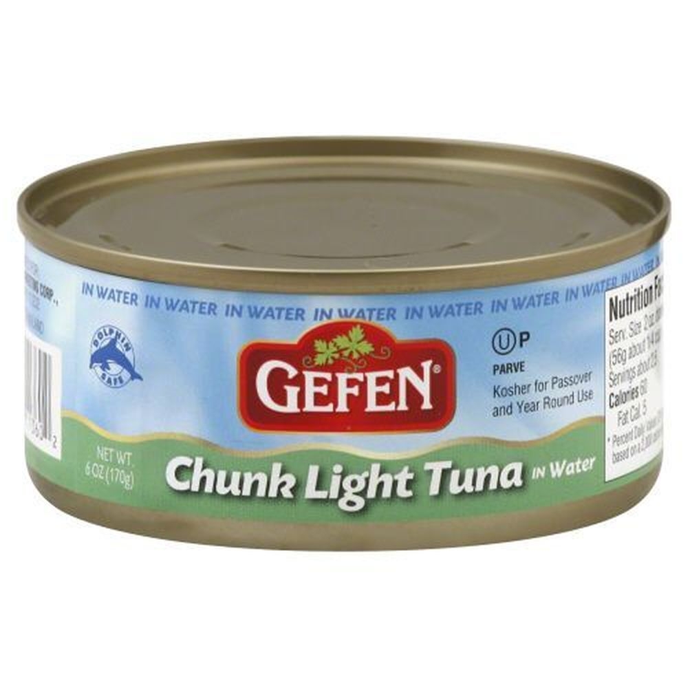 Gefen Chunk Light Tuna in Water, 6 Ounce -- 48 per case