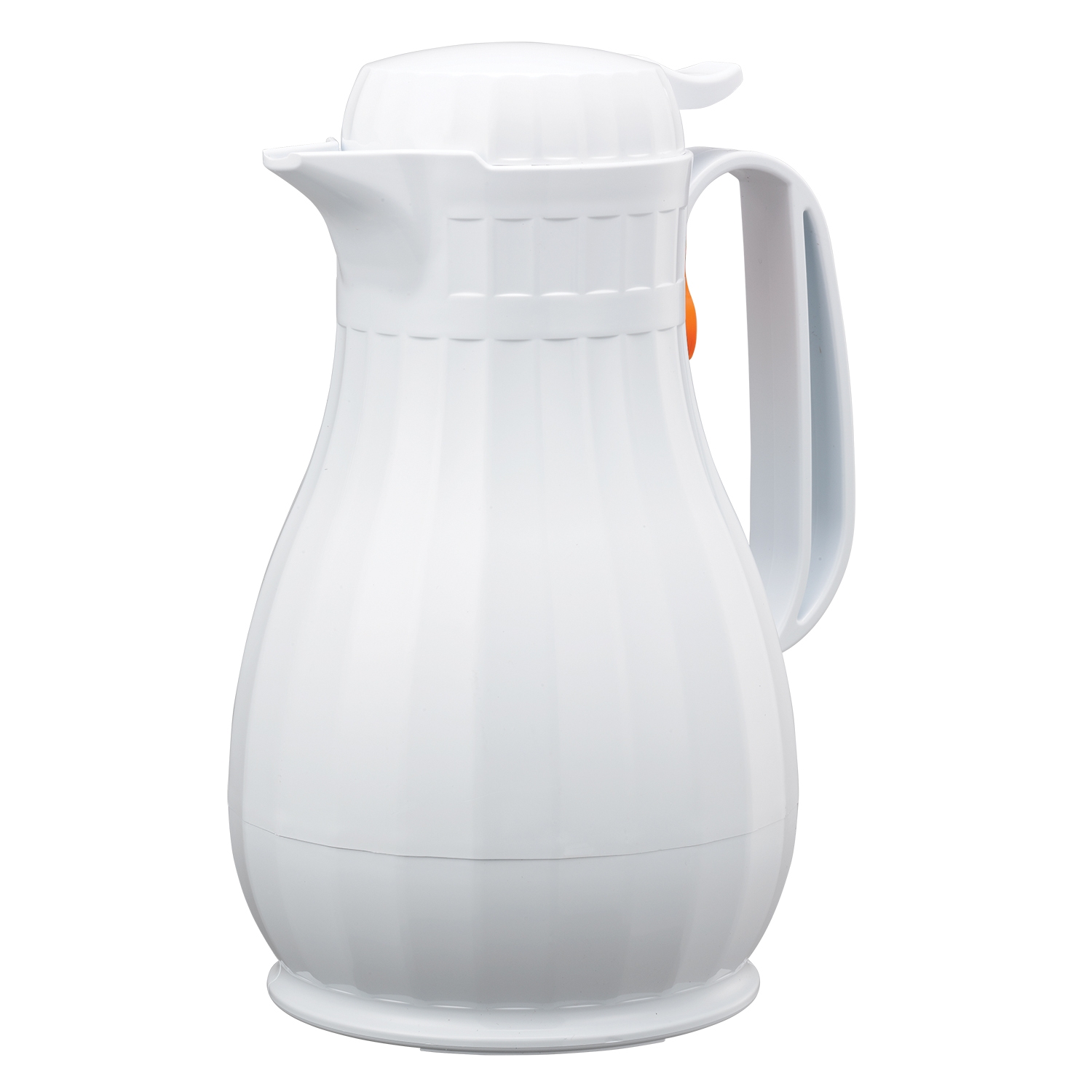 Service Ideas Eco-Serv White Foam Lined Plastic Carafe, 4 Ounce Capacity
