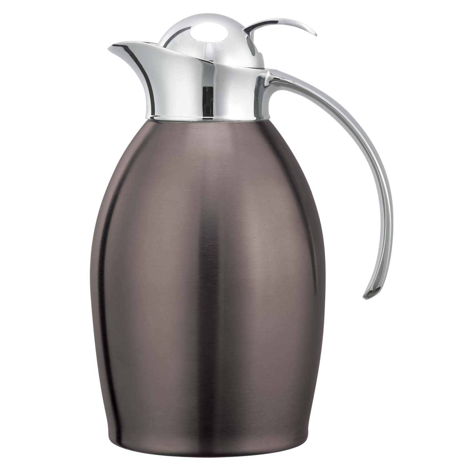 Service Ideas Nicollet Series Dark Tungsten Stainless Vacuum Insulated Carafe, 33.8 Ounce Capacity