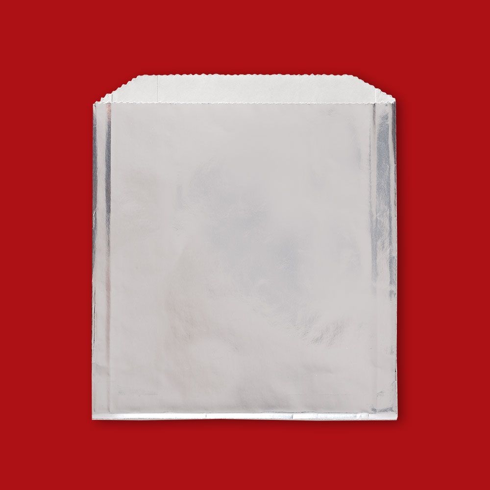 Fischer Plain Foil Sandwich Bag, 6 x 3/4 x 6 1/2 inch -- 1000 per case