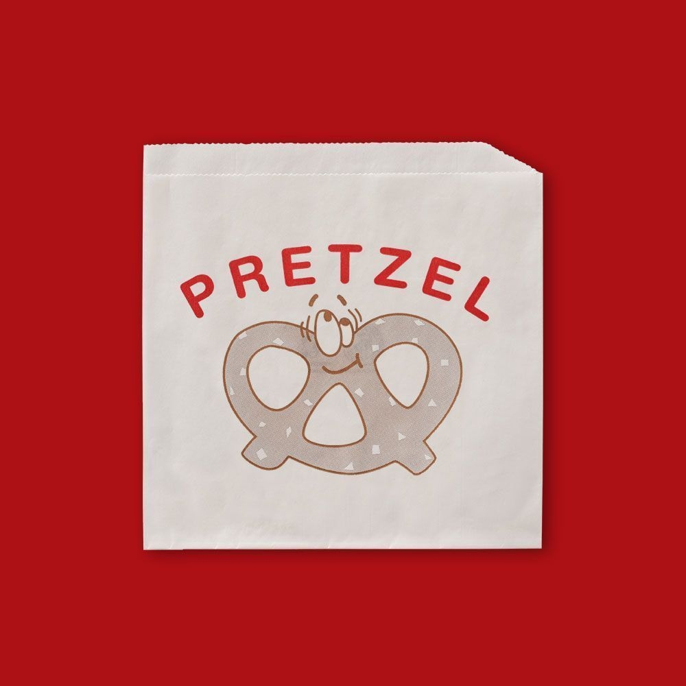 Fischer Printed Double Open Pretzel Bag, 6 3/4 x 7 inch -- 2000 per case