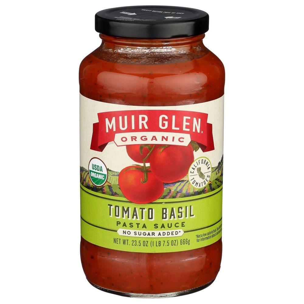 Muir Glen Organic Tomato Basil Pasta Sauce, 23.5 Fluid Ounce -- 12 per case