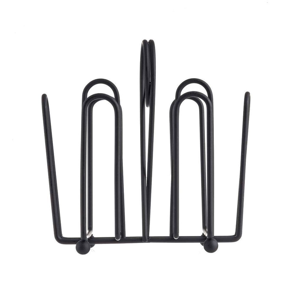 Tablecraft Heavyweight Black Powder Coated Metal Jelly Packet Rack, 5 x 3 x 5.5 inch -- 12 per case
