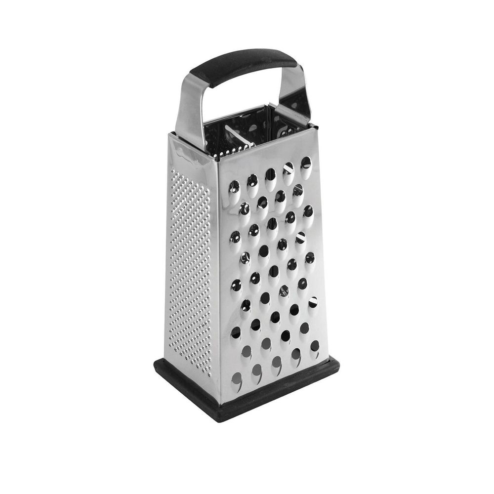 Tablecraft Stainless Steel Large Tapered 4 Sided Grater, 4.375 x 3.375 x 9.625 inch -- 6 per case