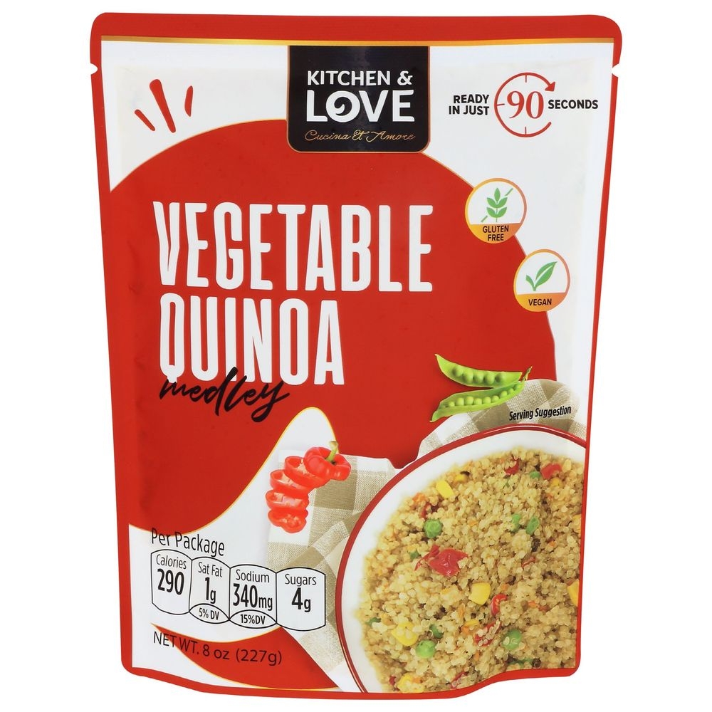 Kitchen and Love Golden Vegetable Quinoa Medley, 8 Ounce -- 6 per case