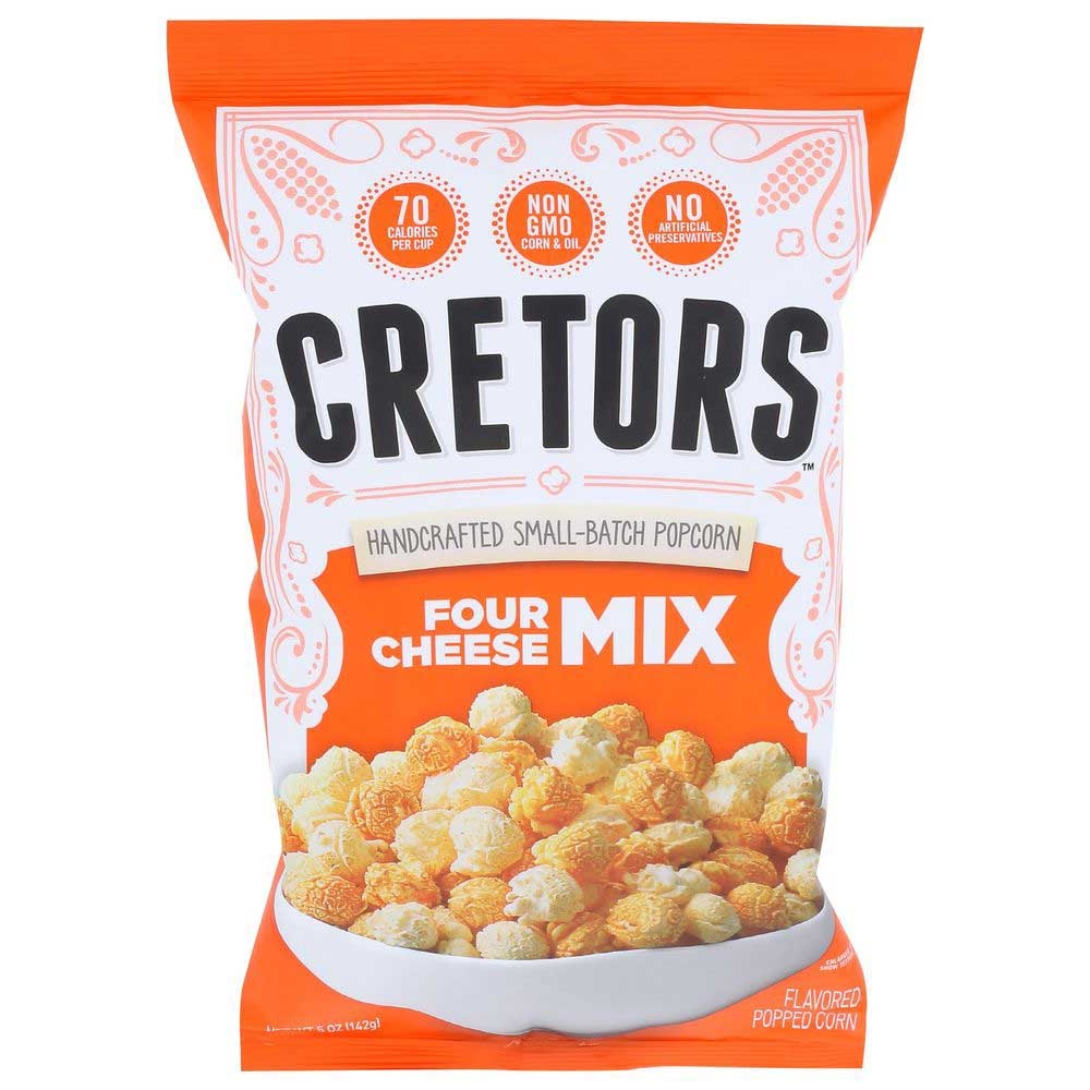 G.H. Cretors Four Cheese Lovers Mix Handcrafted Small Batch Popcorn, 5 Ounce -- 12 per case