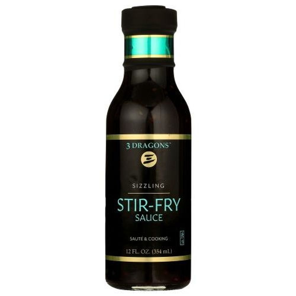 3 Dragons Sizzling Stir-Fry Sauce, 12 Ounce -- 6 per case