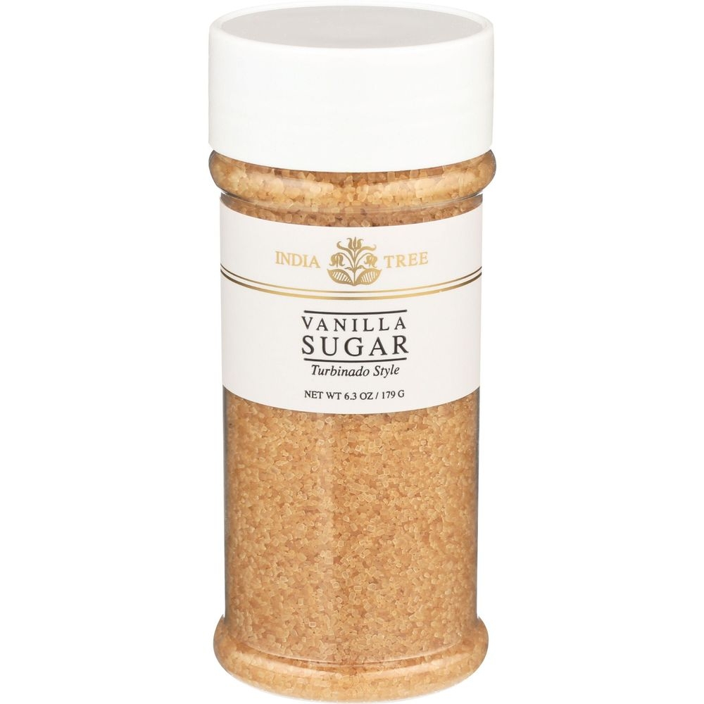 India Tree Turbinado Style Vanilla Sugar, 7 Ounce -- 6 per case