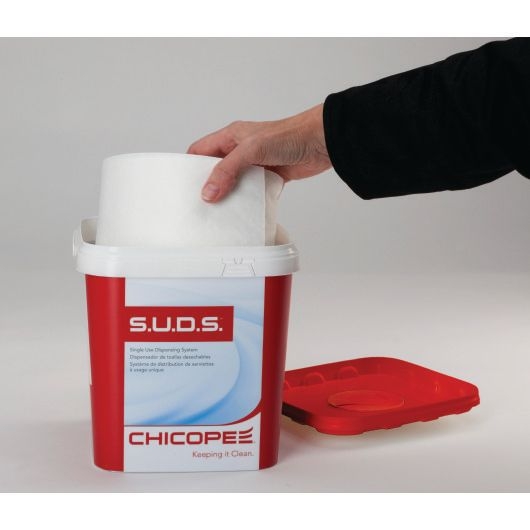 Chicopee Single Use Dispensing System Towel Roll For Quat - 110 per roll -- 6 rolls per case