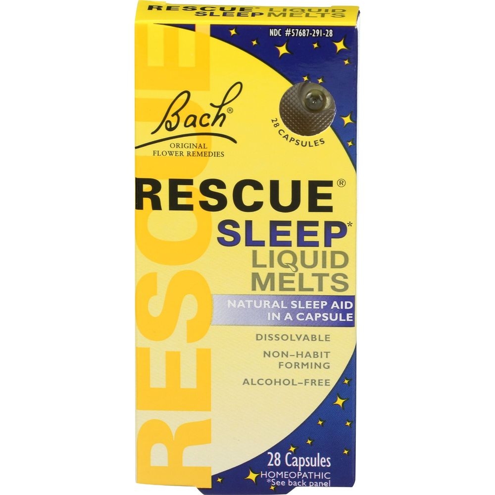 Nelson Bach Rescue Sleep Liquid Melts Capsules, 28 count