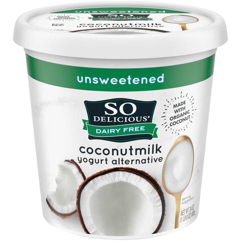 So Delicious Unsweetened Dairy Free Coconut Milk Yogurt Alternative, 24 Ounce -- 6 per case.