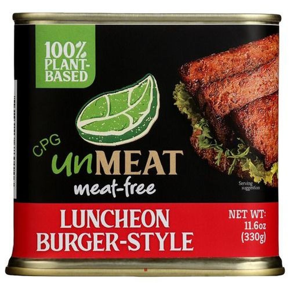 Unmeat Plant Based Burger Style Luncheon, 11.6 Ounce -- 12 per case
