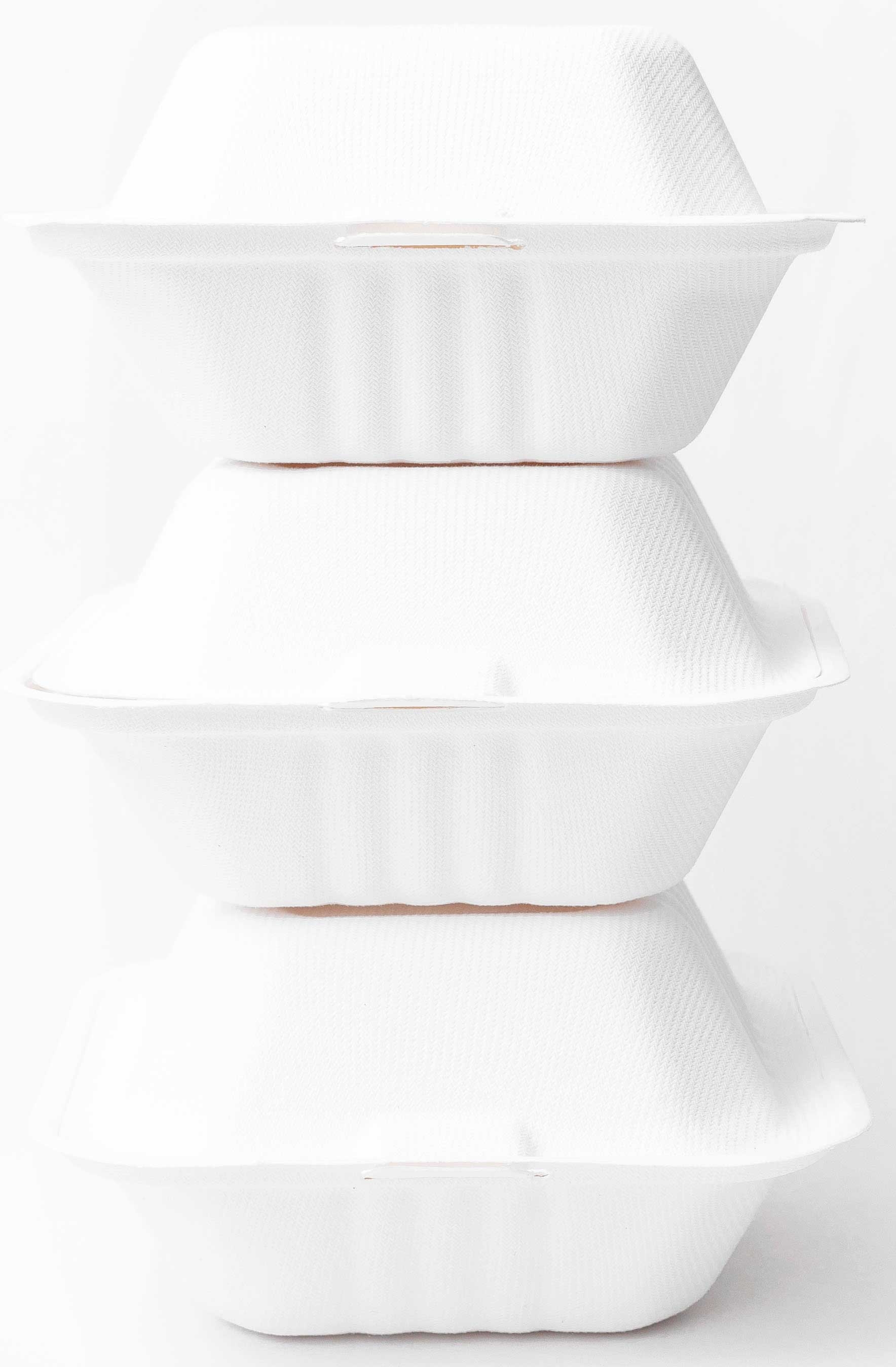 Greenprint 1 Compartment Clamshell Box, 6 x 6 inch -- 500 per case