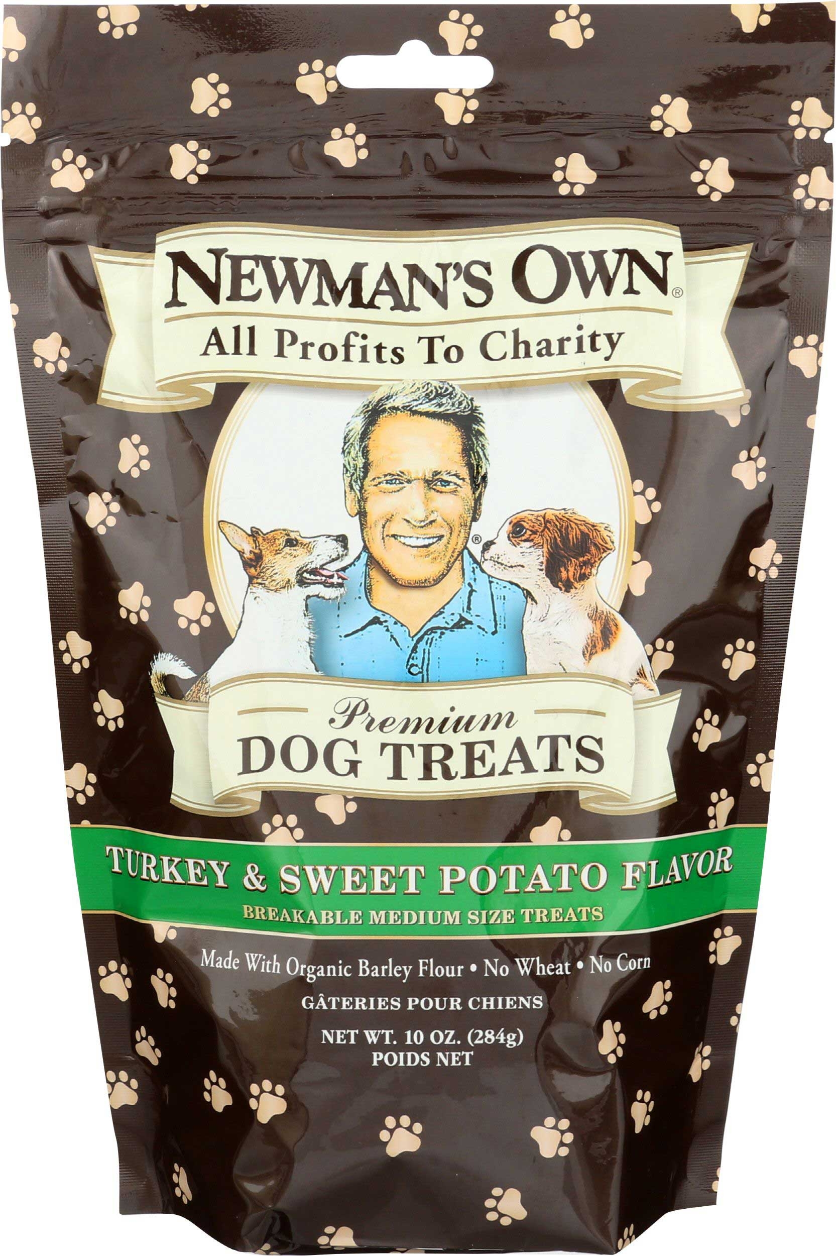 Newmans Own Turkey and Sweet Potato Flavor Dog Treat, 10 Ounce -- 6 per case