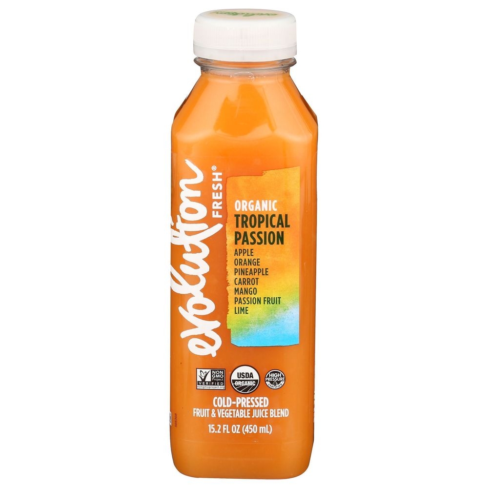 Evolution Fresh Organic Tropical Passion Juice, 15.2 Fluid Ounce -- 6 per case