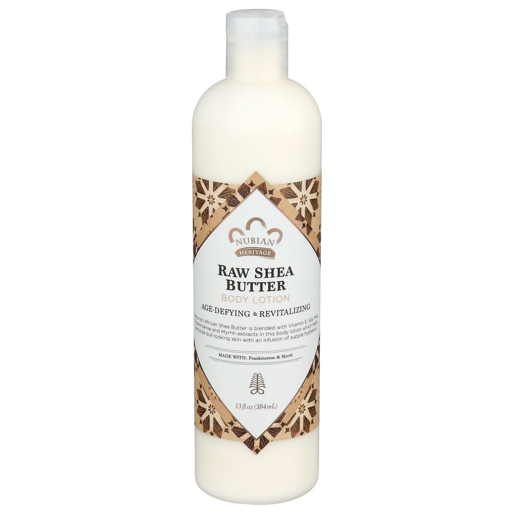 Nubian Heritage Raw Shea Butter Body Lotion, 13 Fluid Ounce