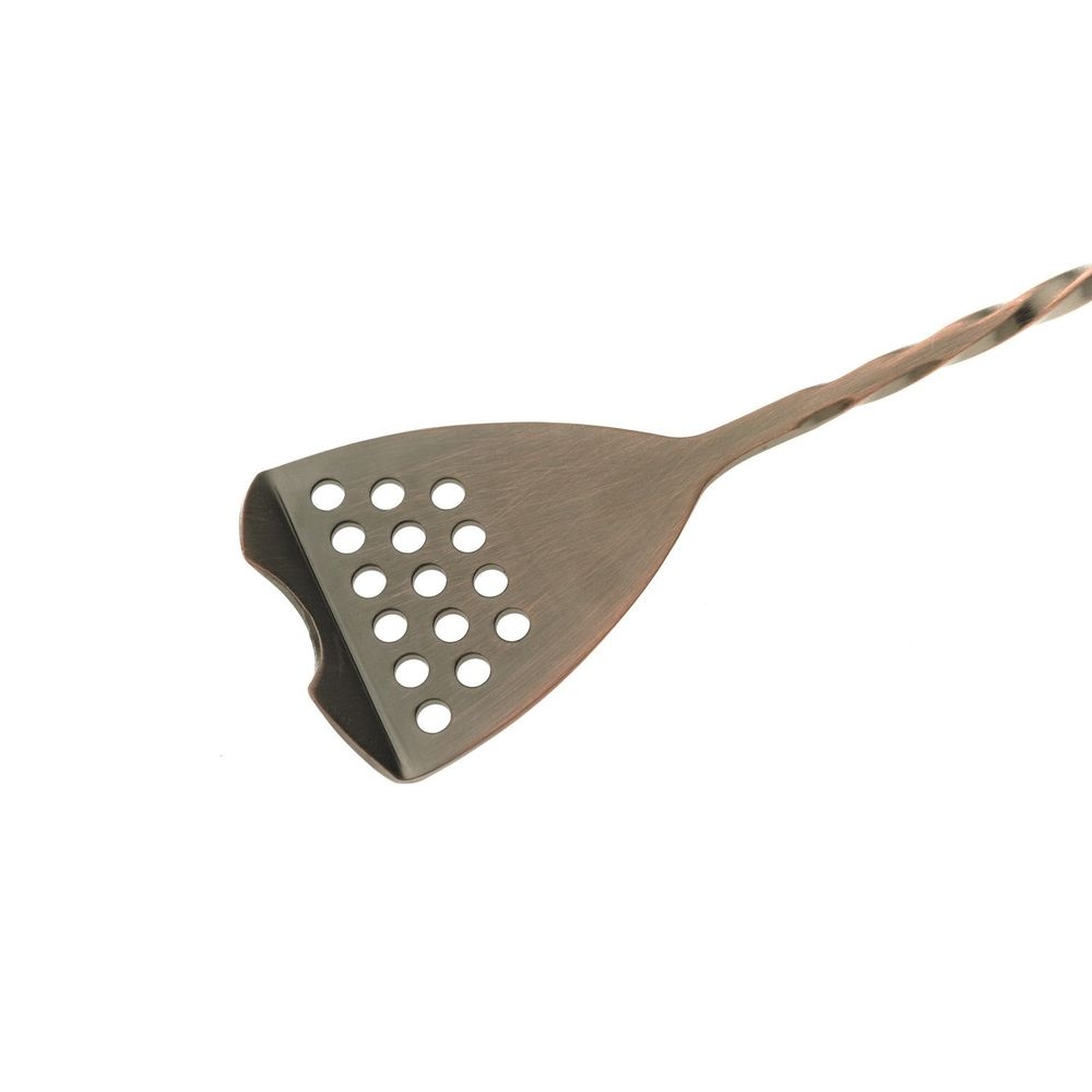 Barfly Antique Copper Bar Spoon with Strainer End, 15 3/4 inch
