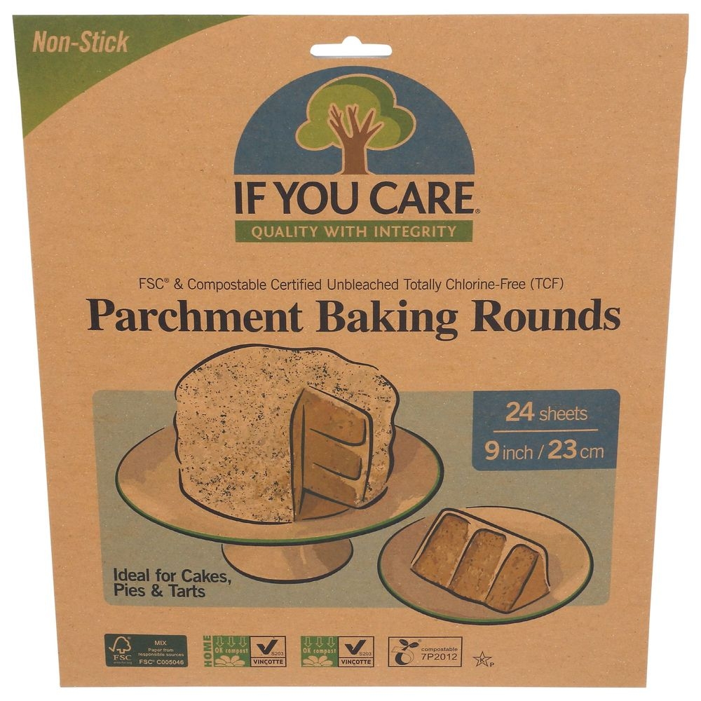 If You Care Parchment Baking Rounds, 24 count -- 20 per case