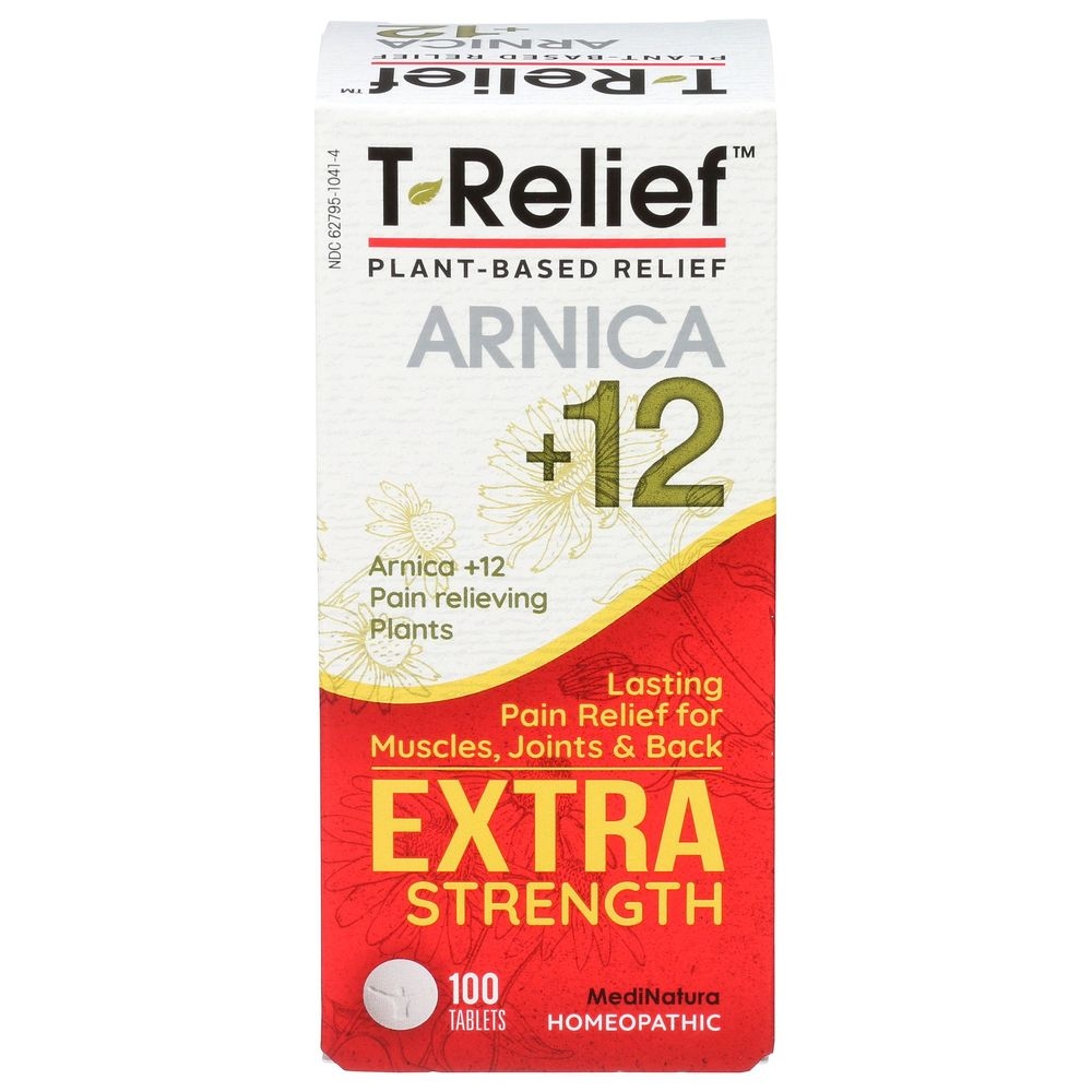 T Relief Arnica Plus 12 Extra Strength Pain Relief Tablets, 100 count