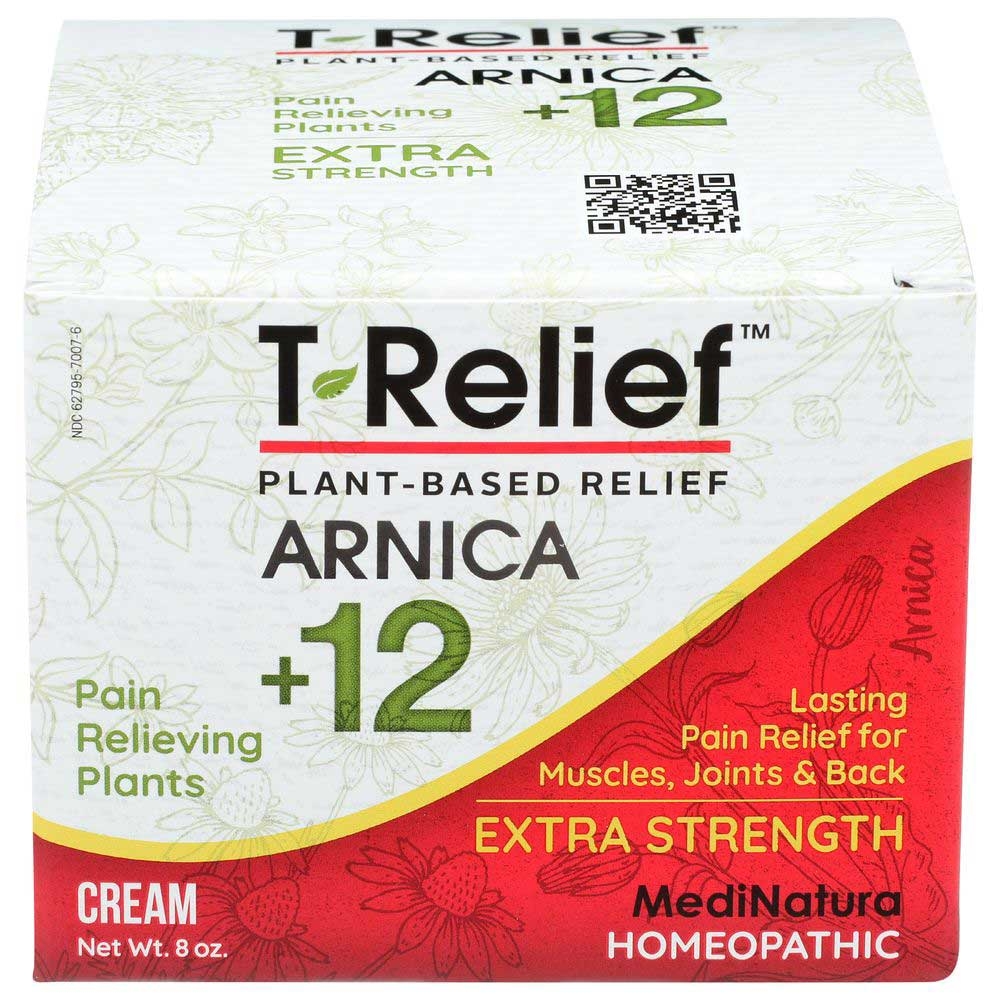 T Relief Medinatura Extra Strength Pain Relief Cream, 8 Ounce