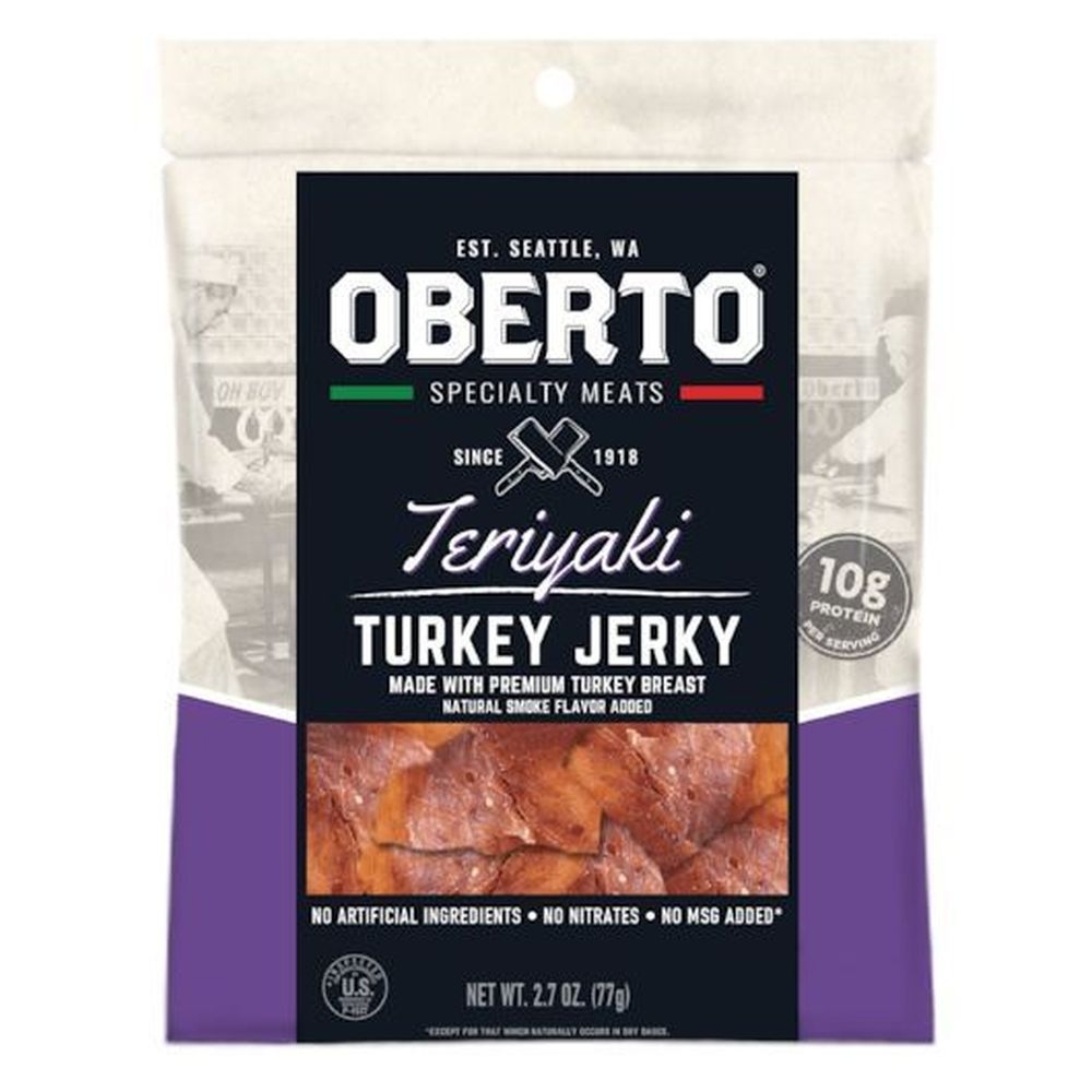Oberto Teriyaki Turkey Jerky, 2.7 Ounce -- 8 per case