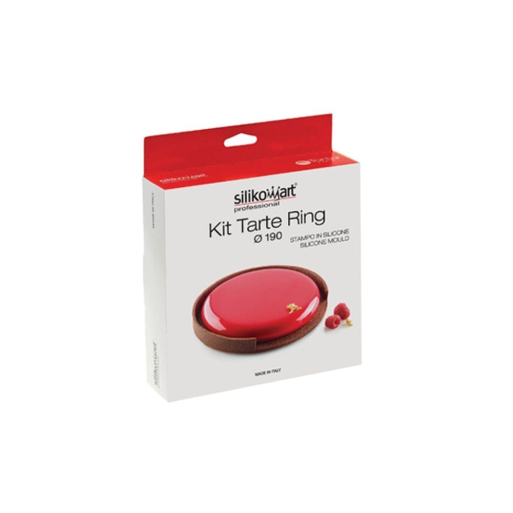 Silikomart Microperforated Tart Ring and Silicone Mold Kit, 10 inch x 8.9 inch x 1.1 inch