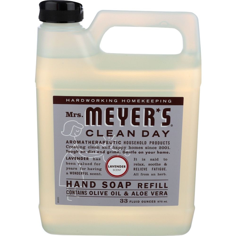 Mrs Meyers Lavender Scent Liquid Hand Soap Refill, 33 Ounce -- 3 per case